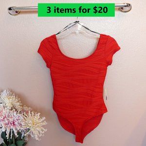 Forever 21 Red Bodysuit Leotards- Size S/P